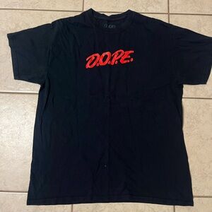 Black T-Shirt with Red Logo